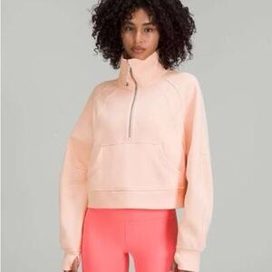 Lululemon Scuba Peach Half-Zip Sweatshirt M/L